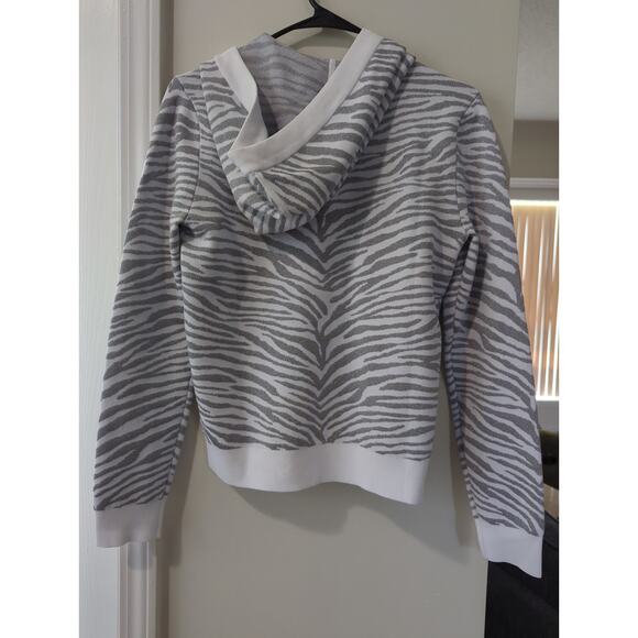 Michael Kors White & Silver Zebra Print Jacket – Size Small (NWT) - Picture 2 of 4